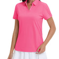 Women's V-Neck UPF 50+ Quick Dry Golf Polos