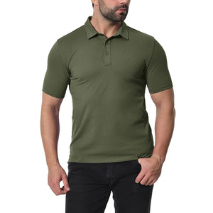 Men's Golf Tennis Casual Outdoor Summer Polo Collared Shirt - Men's Polo Shirts