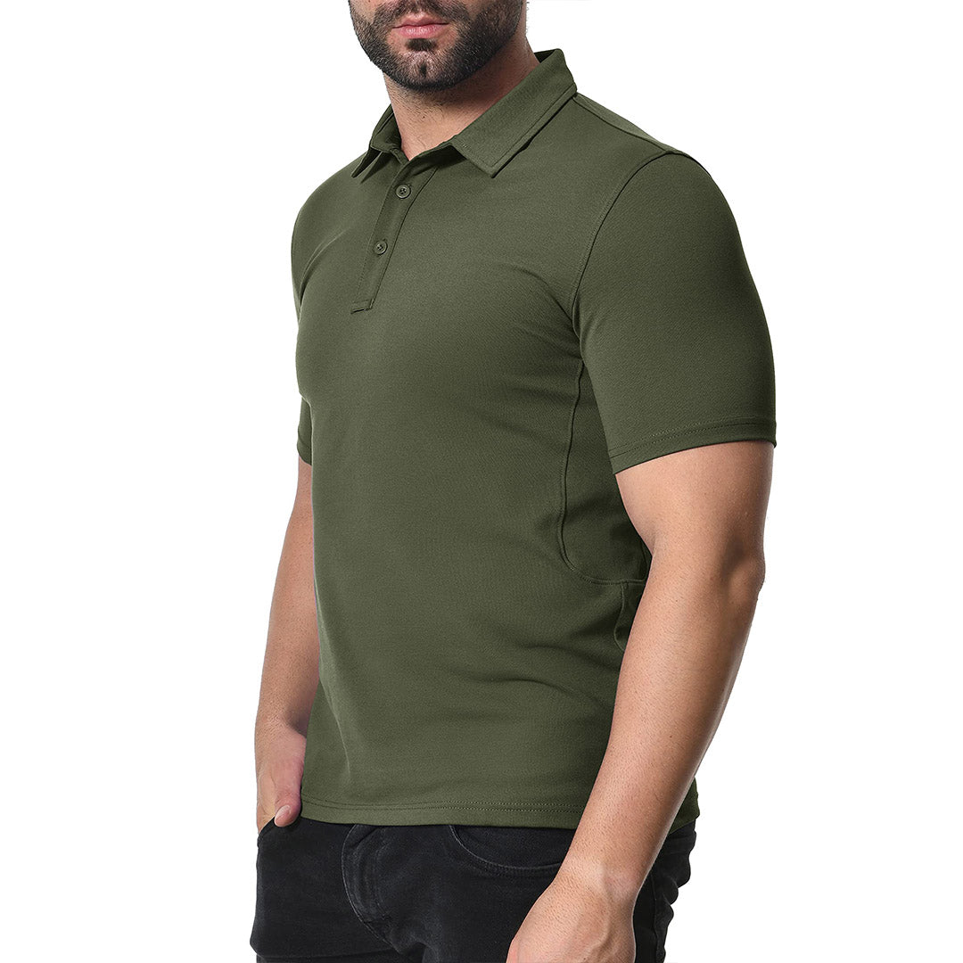 Men's Golf Tennis Casual Outdoor Summer Polo Collared Shirt - Men's Polo Shirts