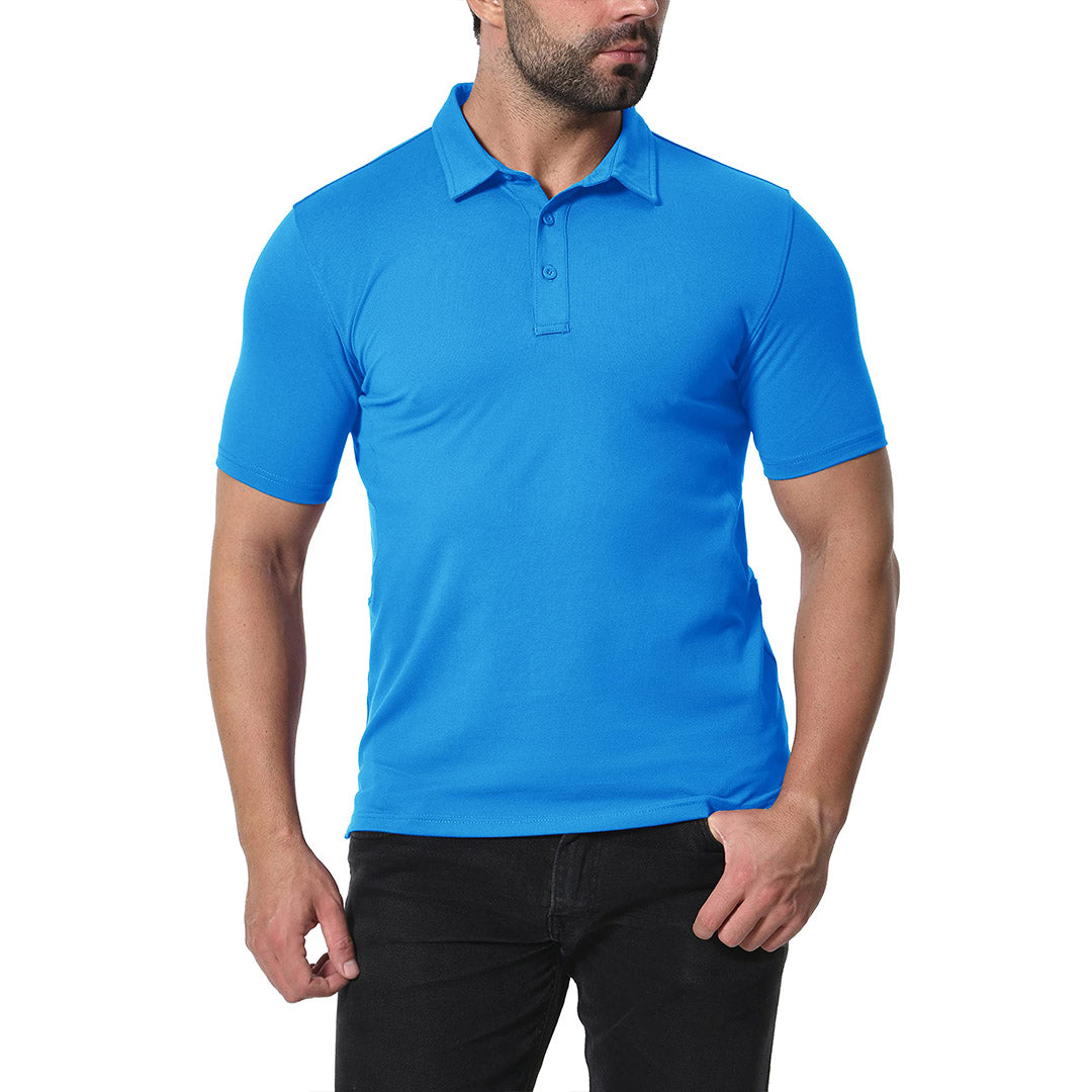Men's Golf Tennis Casual Outdoor Summer Polo Collared Shirt - Men's Polo Shirts