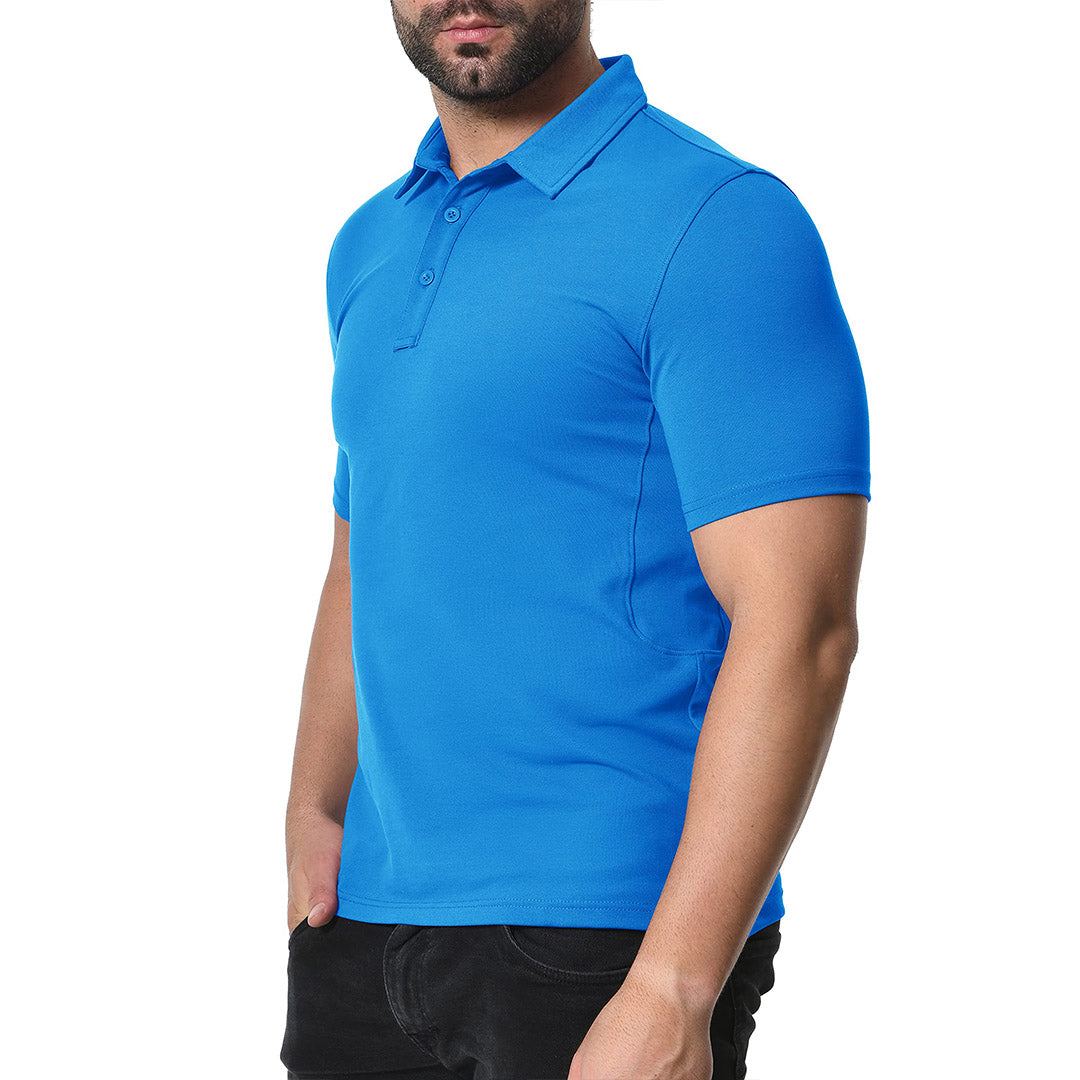 Men's Golf Tennis Casual Outdoor Summer Polo Collared Shirt - Men's Polo Shirts