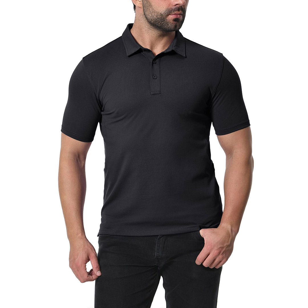 Men's Golf Tennis Casual Outdoor Summer Polo Collared Shirt - Men's Polo Shirts