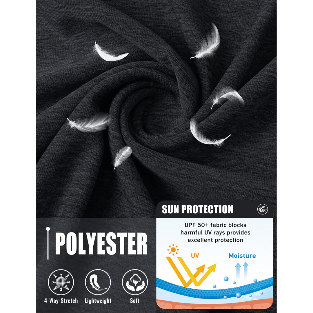 Men's UPF 50+ Fishing Swim Long Sleeve Shirts - C22M588