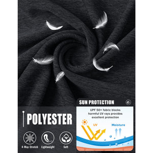 Men's UPF 50+ Fishing Swim Long Sleeve Shirts - C22M588