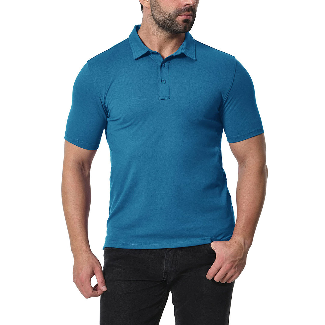 Men's Golf Tennis Casual Outdoor Summer Polo Collared Shirt - Men's Polo Shirts