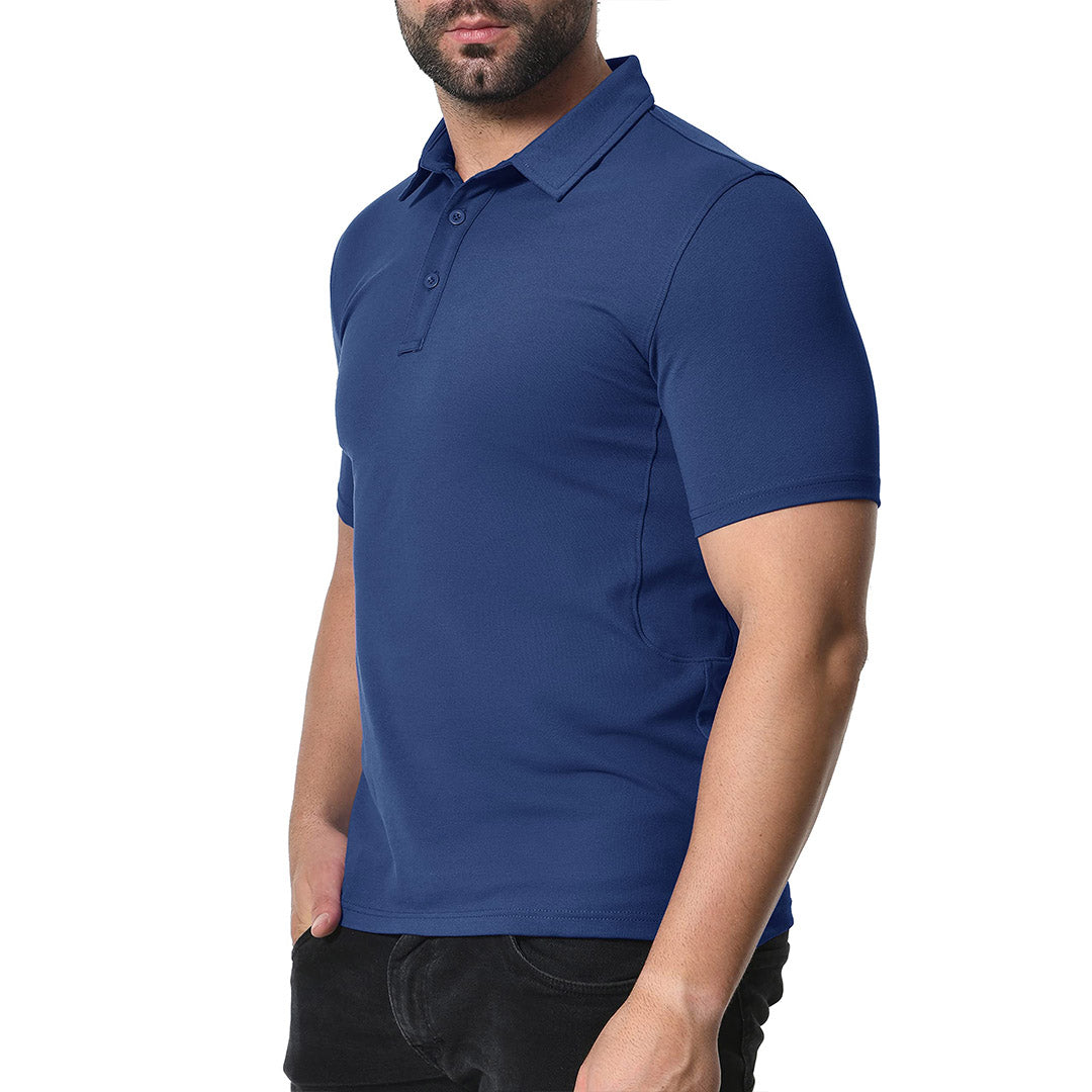 Men's Golf Tennis Casual Outdoor Summer Polo Collared Shirt - Men's Polo Shirts