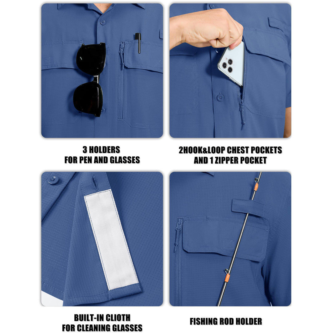 Men's Fishing Shirt UPF 50+ Outdoor Shirt