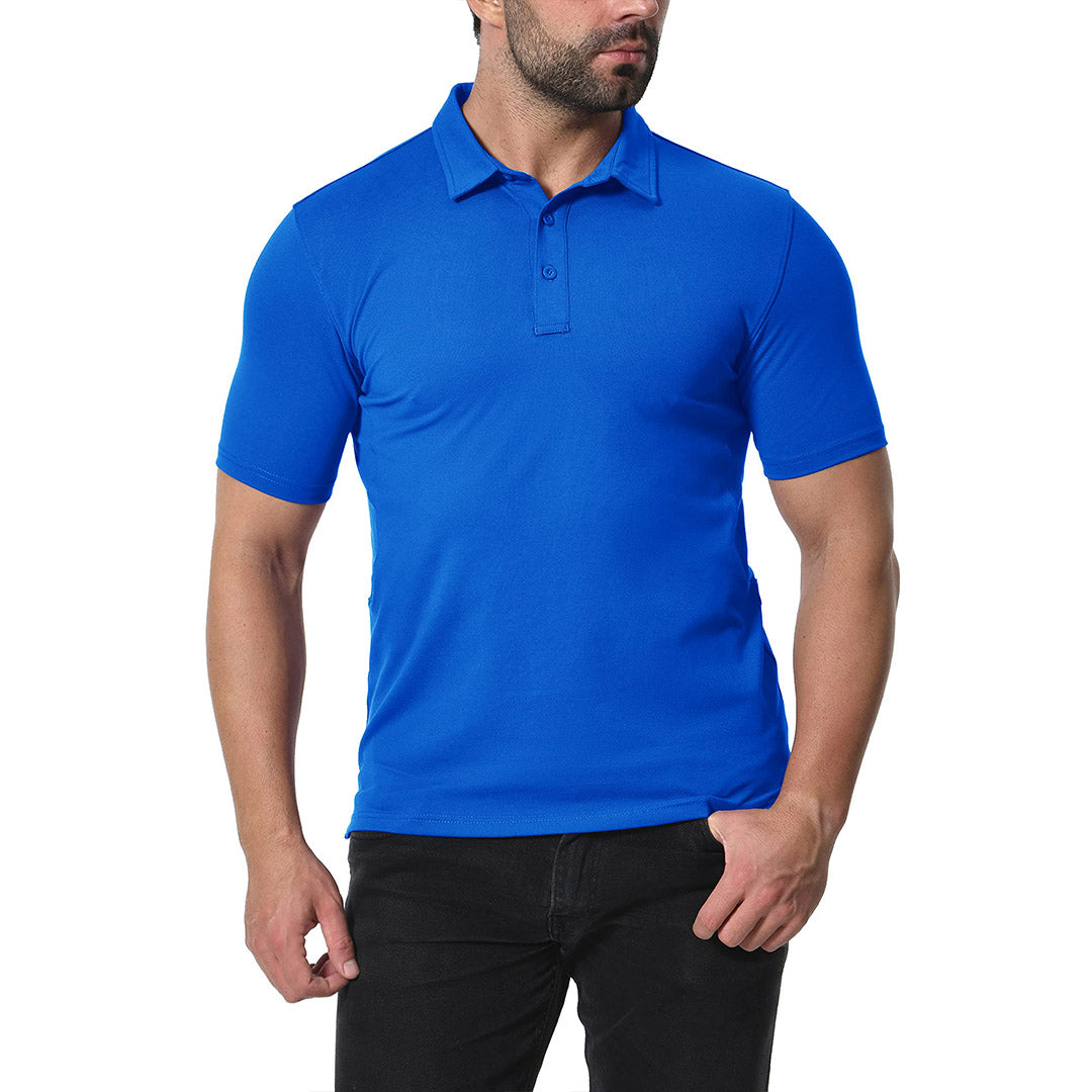 Men's Golf Tennis Casual Outdoor Summer Polo Collared Shirt - Men's Polo Shirts