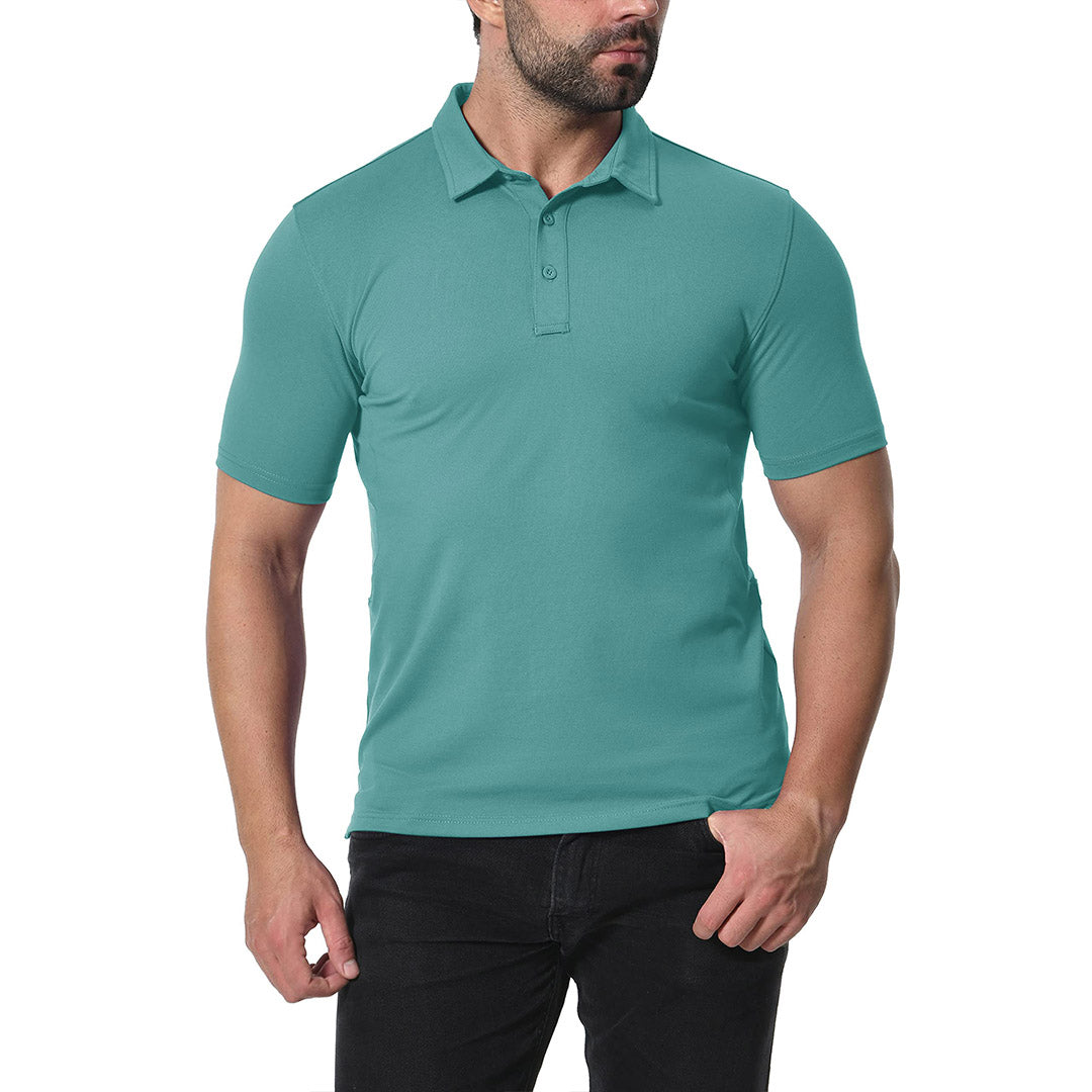Men's Golf Tennis Casual Outdoor Summer Polo Collared Shirt - Men's Polo Shirts
