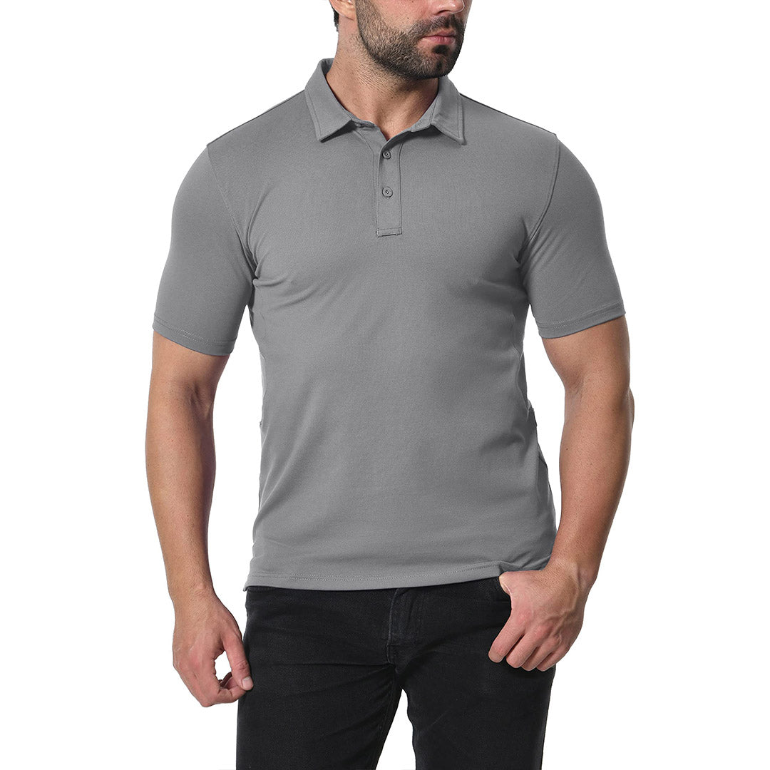 Men's Golf Tennis Casual Outdoor Summer Polo Collared Shirt - Men's Polo Shirts