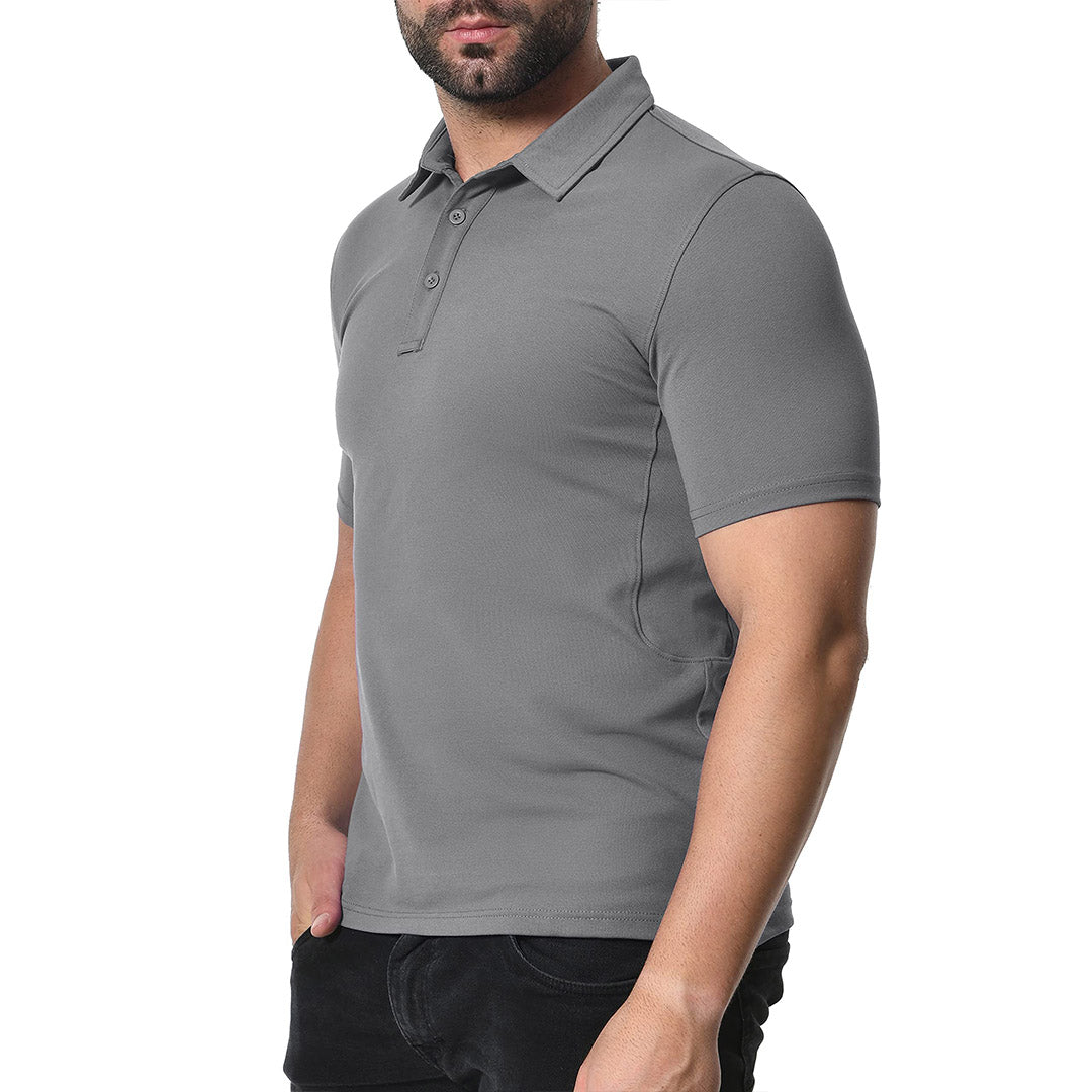 Men's Golf Tennis Casual Outdoor Summer Polo Collared Shirt - Men's Polo Shirts