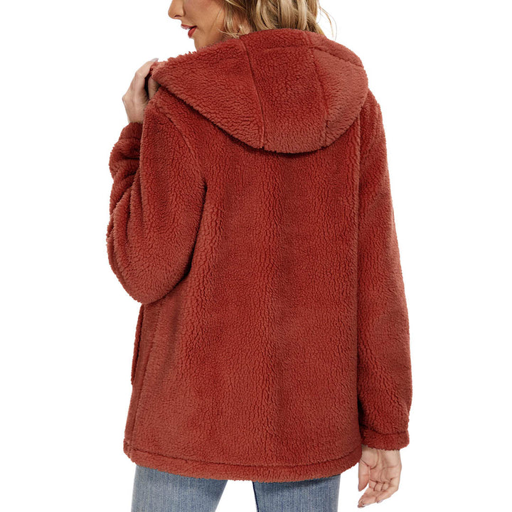 Women's Fuzzy Sherpa Fleece Fluffy Jackets - Women's Jackets