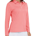 Women's Quick Dry UPF 50+ Long Sleeve Polo Shirts