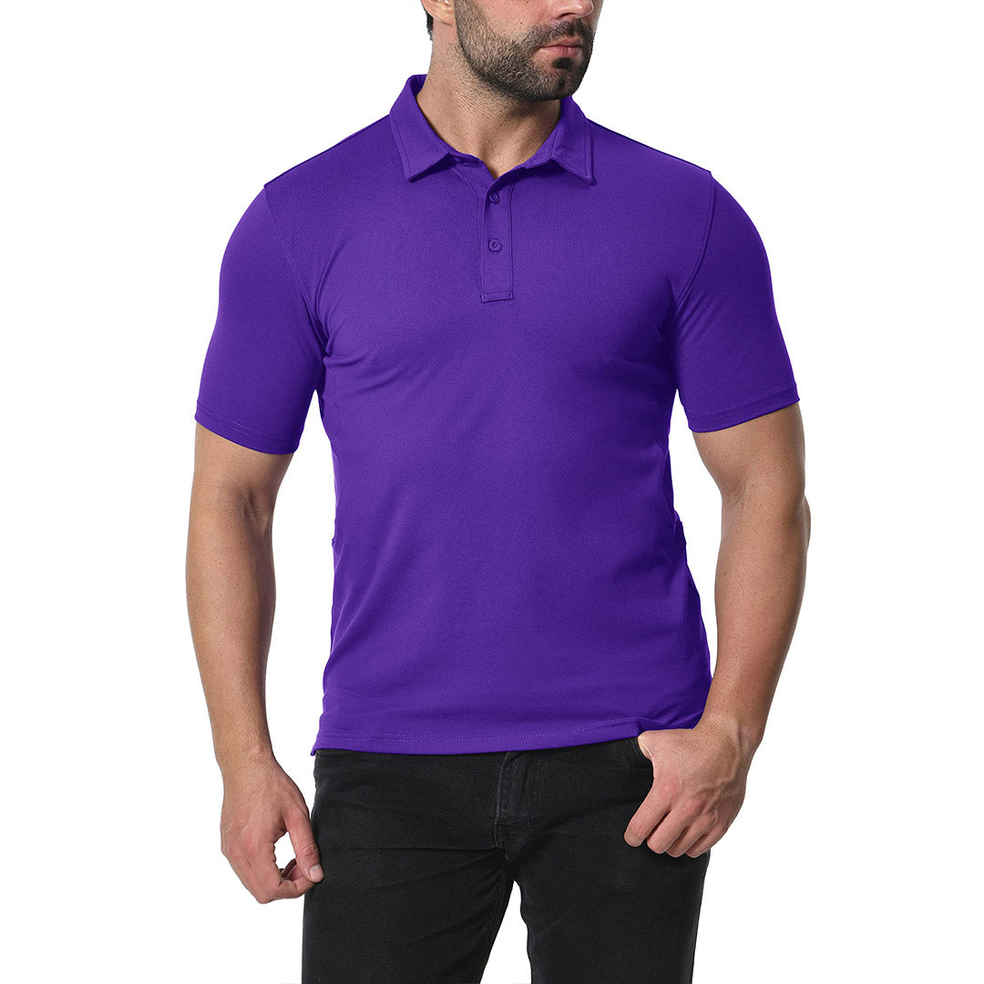 Men's Golf Tennis Casual Outdoor Summer Polo Collared Shirt - Men's Polo Shirts