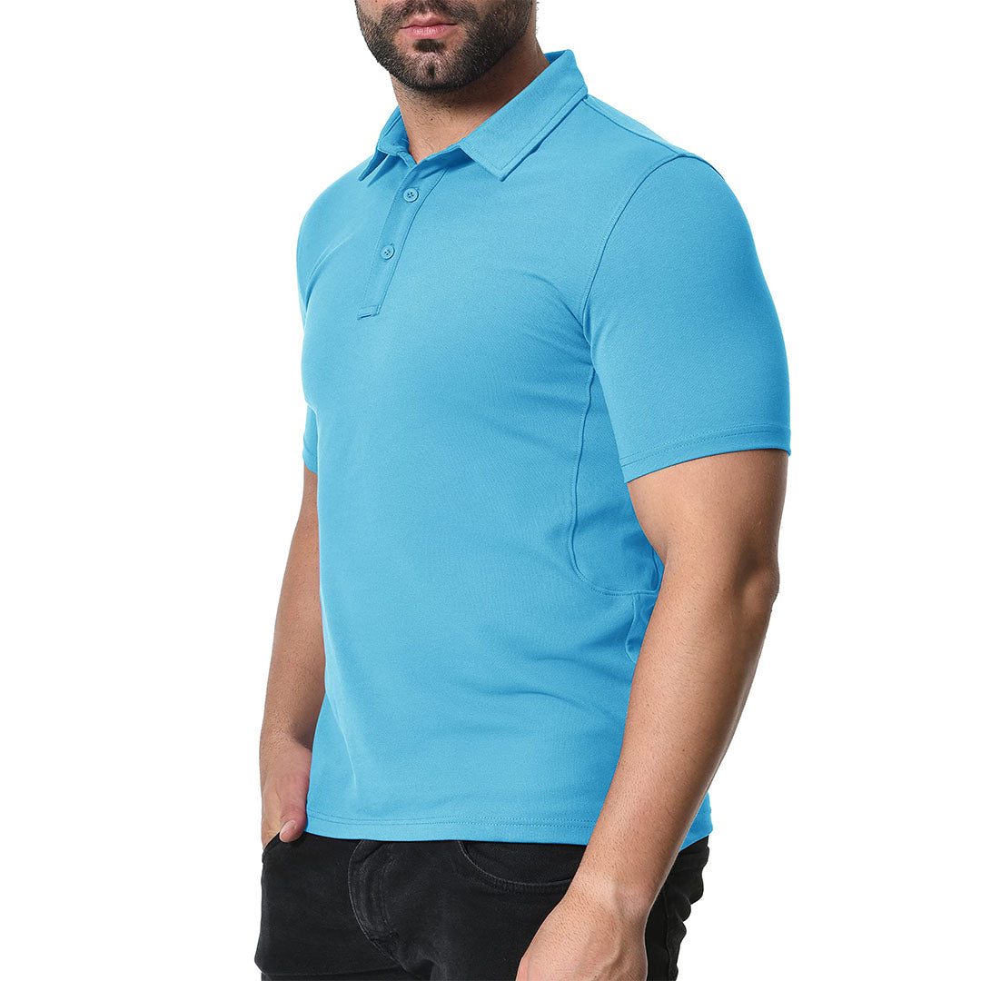 Men's Golf Tennis Casual Outdoor Summer Polo Collared Shirt - Men's Polo Shirts