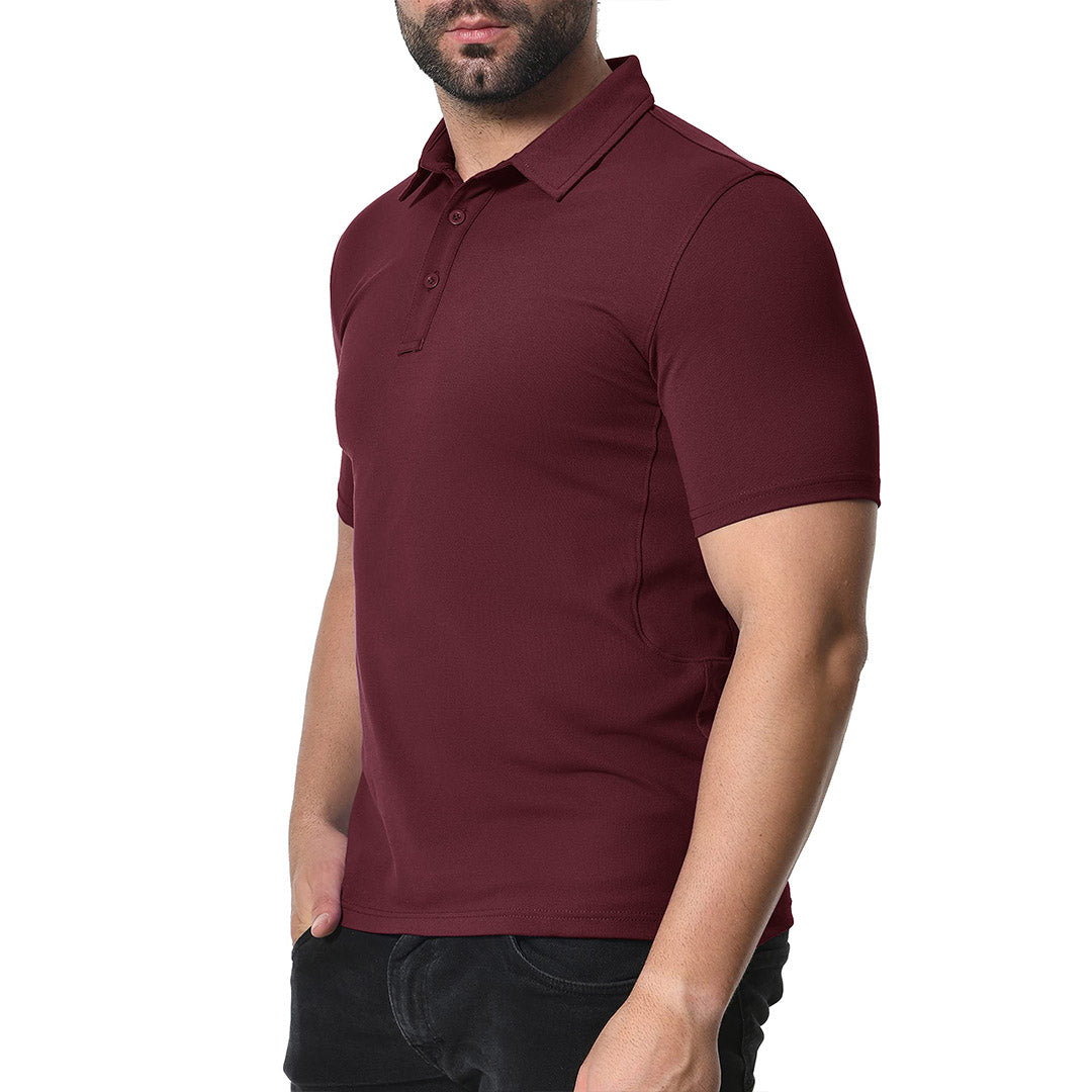 Men's Golf Tennis Casual Outdoor Summer Polo Collared Shirt - Men's Polo Shirts