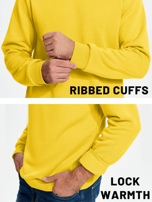 Men's Casual Crewneck Fleece Pullover Sweatshirts - google men long sleeve