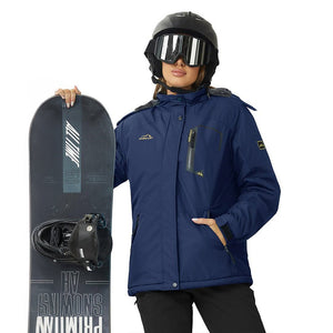 TACVASEN Navy Insulated Fleece Lined Winter Hiking Jacket