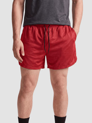 TACVASEN Red Men's 3 Inch Quick Dry Lightweight Athletic Shorts