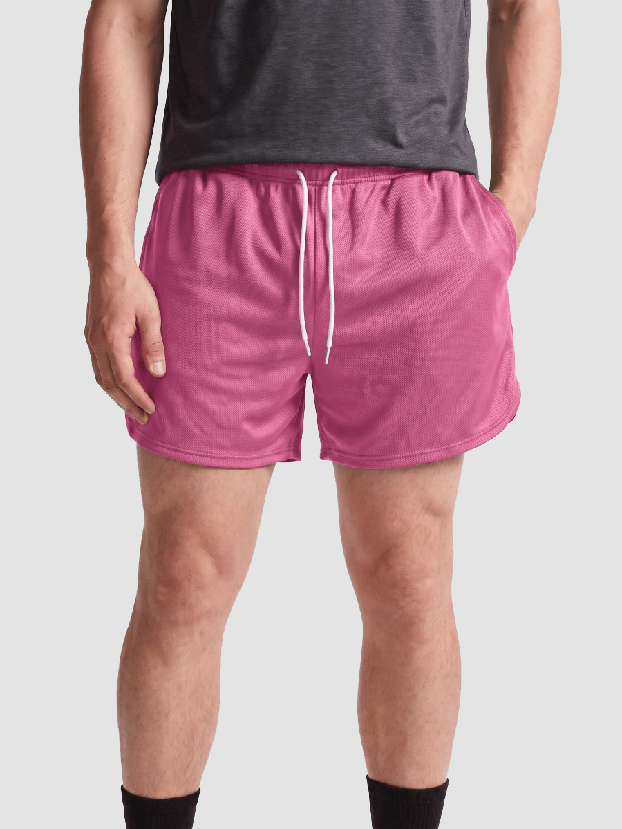 TACVASEN Bright Pink Men's 3 Inch Quick Dry Lightweight Athletic Shorts