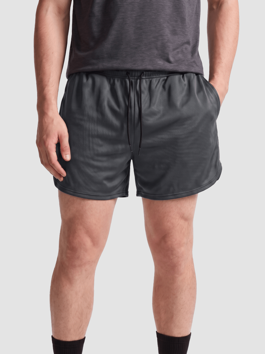 TACVASEN Dark Grey Men's 3 Inch Quick Dry Lightweight Athletic Shorts