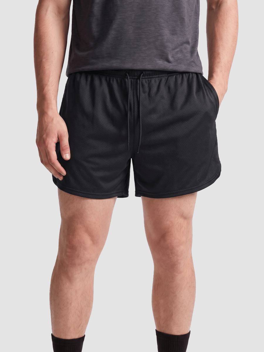 TACVASEN Black Men's 3 Inch Quick Dry Lightweight Athletic Shorts