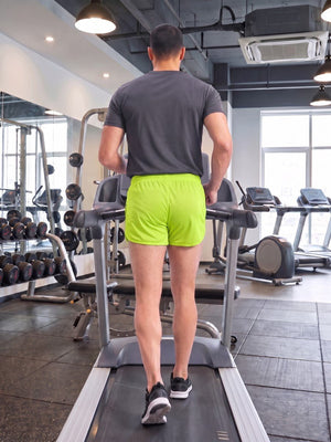 TACVASEN Fluorescent Green Men's 3 Inch Quick Dry Lightweight Athletic Shorts