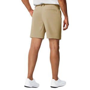 TACVASEN Khaki Men's 7 Inch Quick Dry Golf Shorts with 6 Pockets