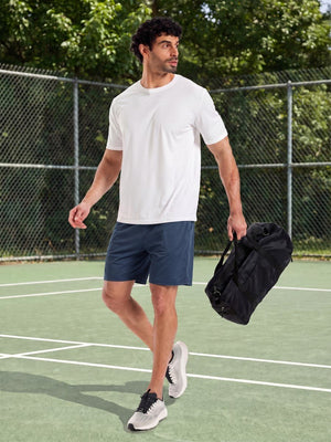 TACVASEN Navy Men's 7-inch Quick Dry Lightweight Athletic Running Shorts