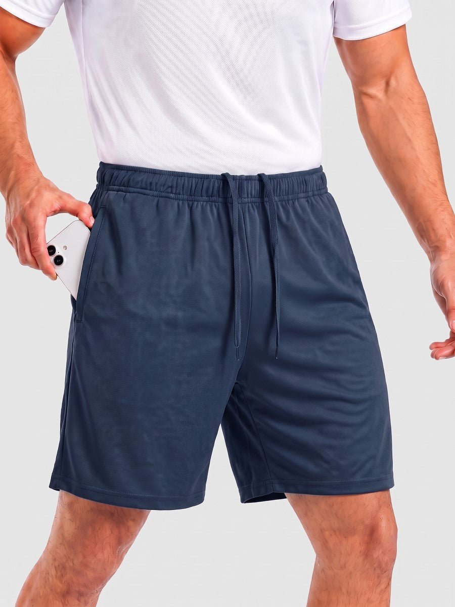 TACVASEN Navy Men's 7-inch Quick Dry Lightweight Athletic Running Shorts