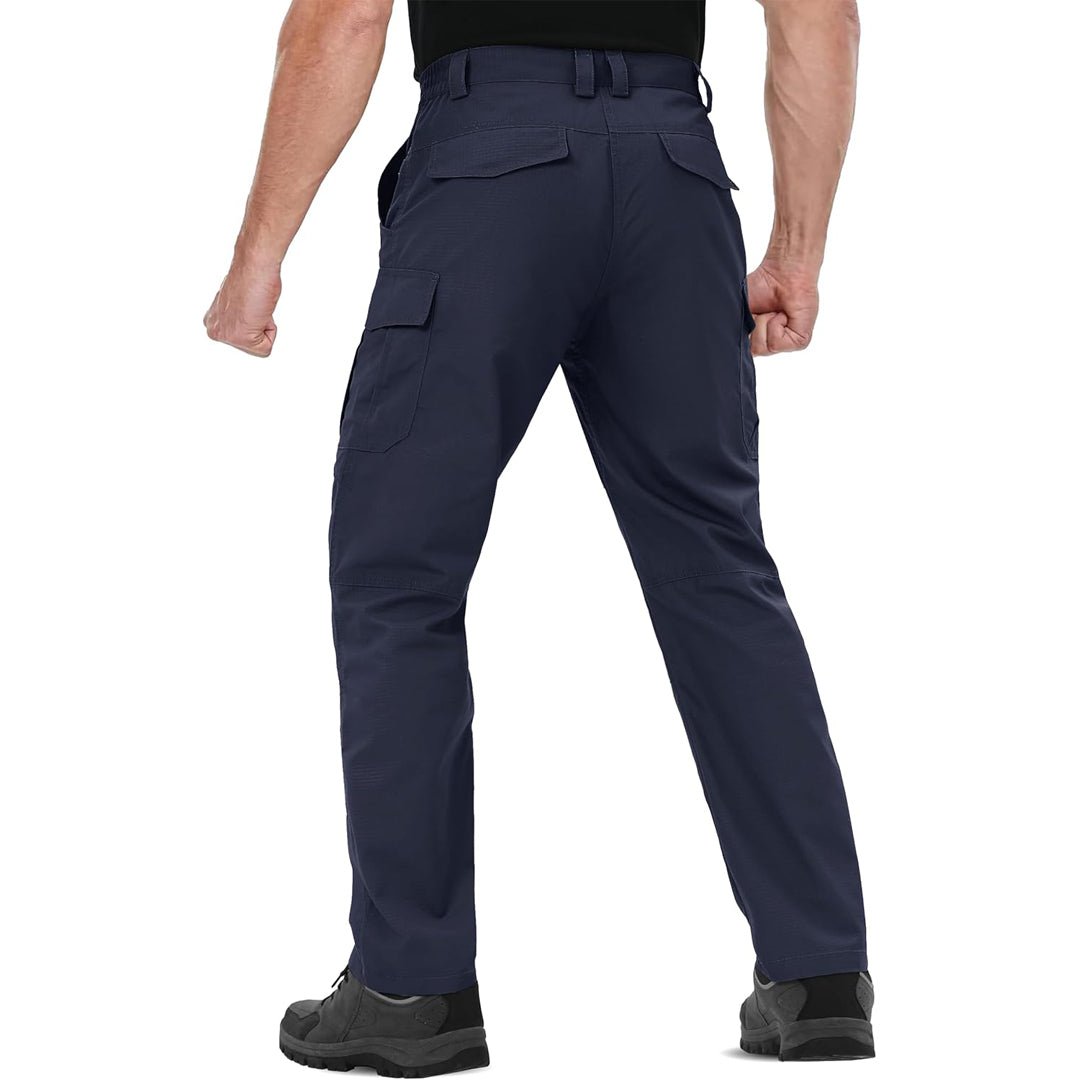 TACVASEN Navy Men's 9 Pockets Ripstop Water Repellent Tactical Pants