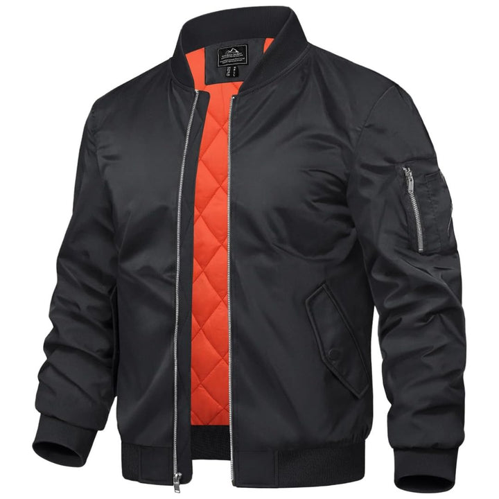Men's Bomber Jacket Windbreaker Thermal Warm Winter Padded Coats - Men's Coats