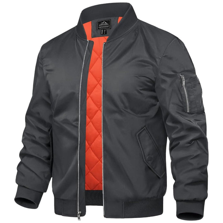 Men's Bomber Jacket Windbreaker Thermal Warm Winter Padded Coats - Men's Coats