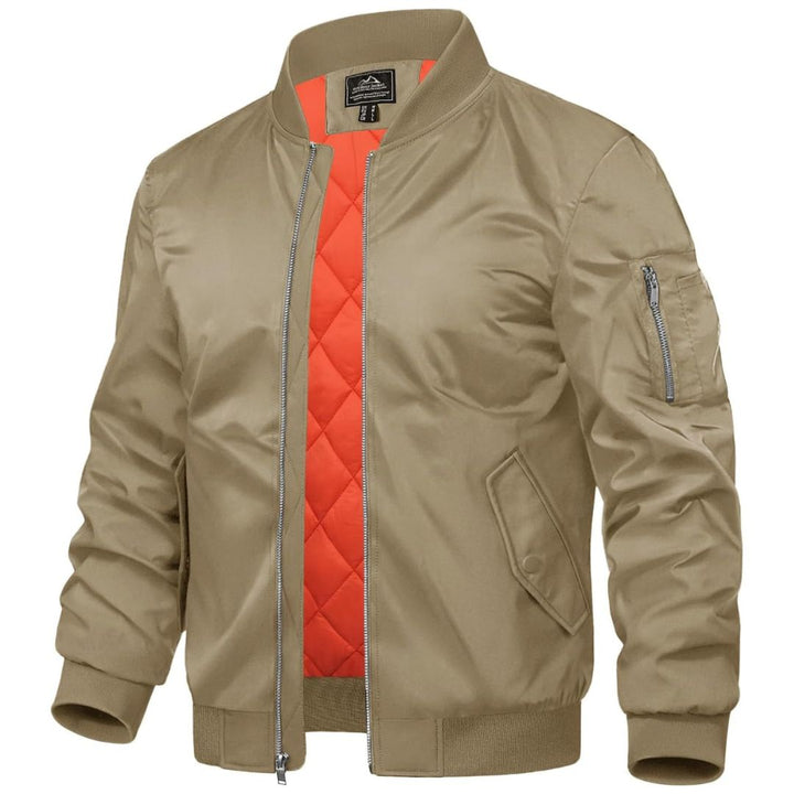 Men's Bomber Jacket Windbreaker Thermal Warm Winter Padded Coats - Men's Coats