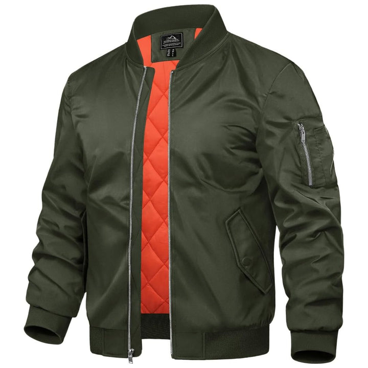 Men's Bomber Jacket Windbreaker Thermal Warm Winter Padded Coats - Men's Coats