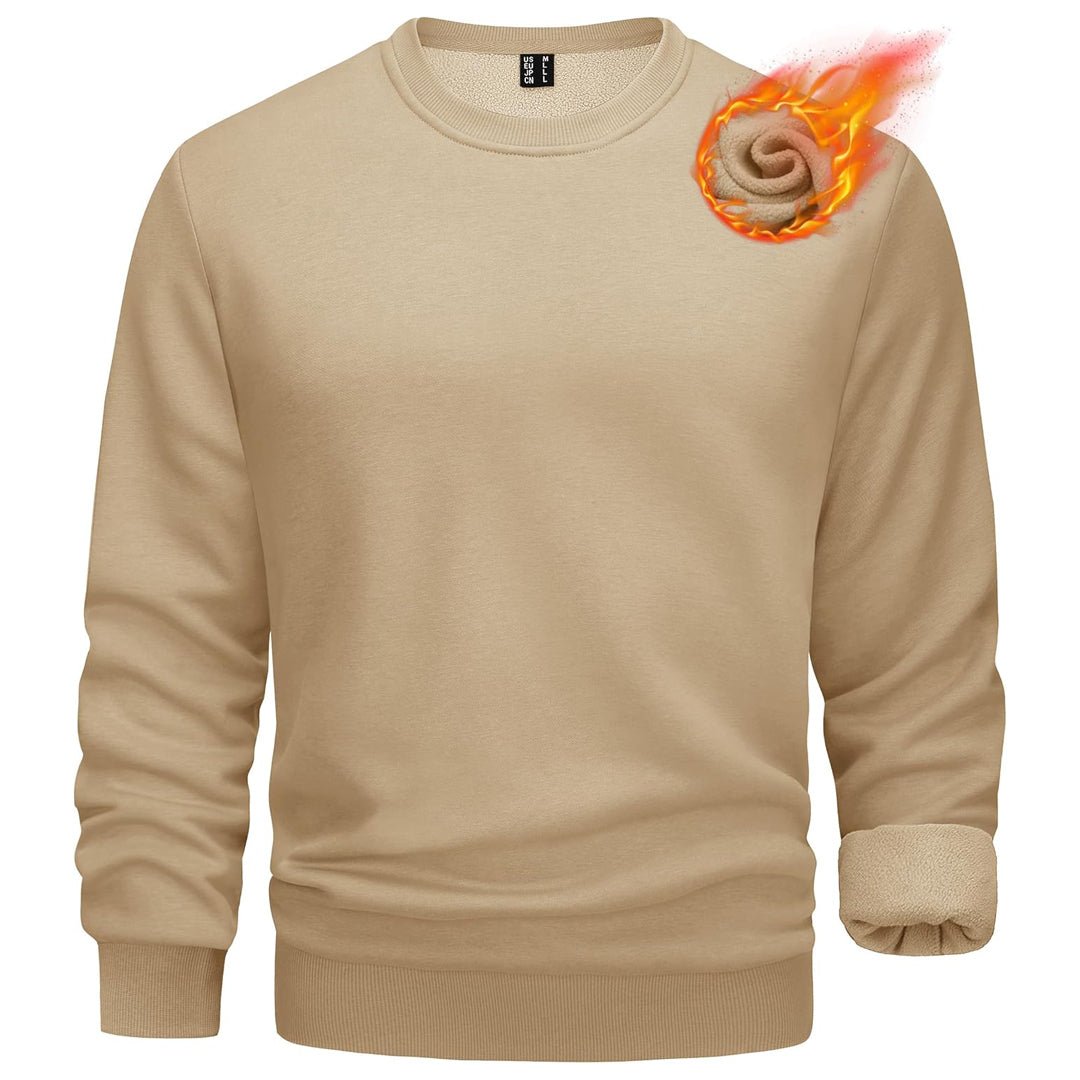 Men's Casual Crewneck Fleece Pullover Sweatshirts - google men long sleeve