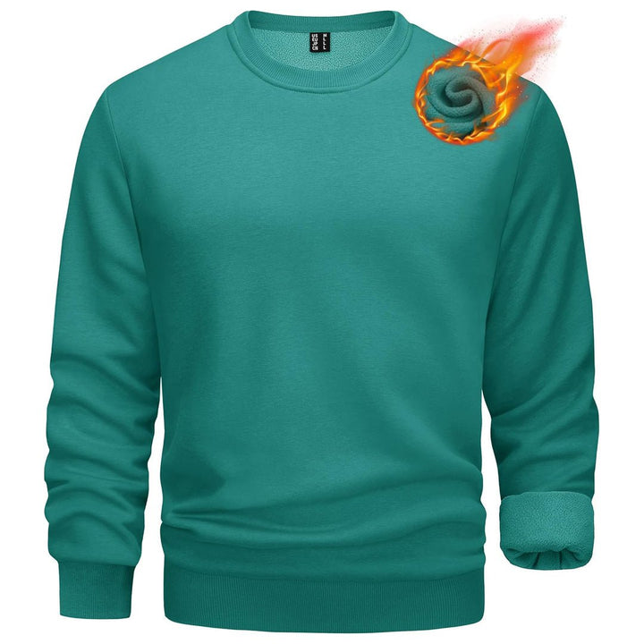 Men's Casual Crewneck Fleece Pullover Sweatshirts - L22M734