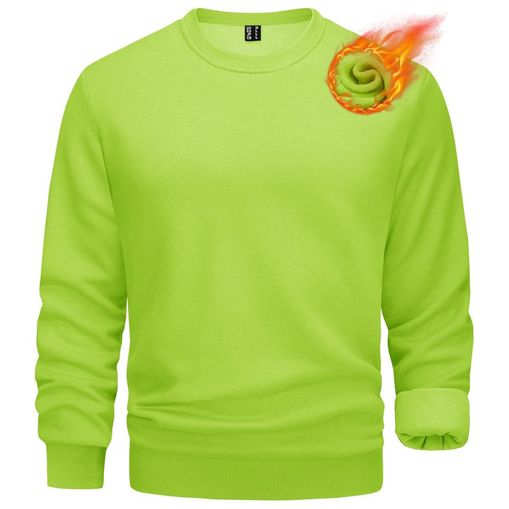 Men's Casual Crewneck Fleece Pullover Sweatshirts - L22M734