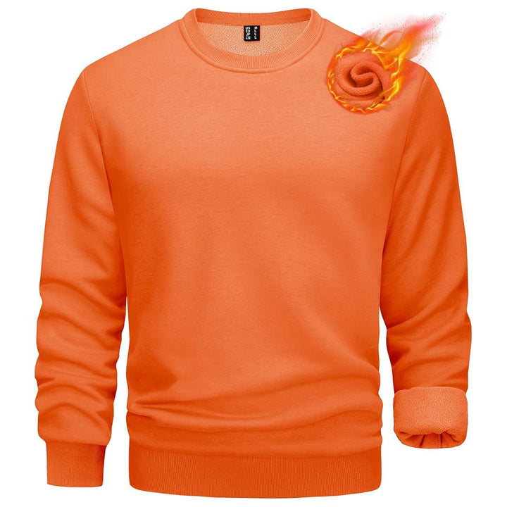 Men's Casual Crewneck Fleece Pullover Sweatshirts - L22M734