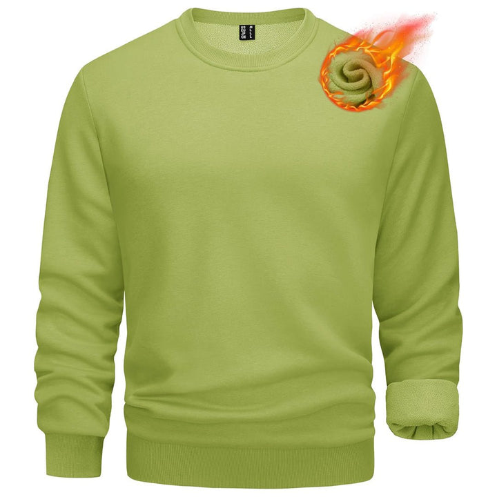 Men's Casual Crewneck Fleece Pullover Sweatshirts - L22M734