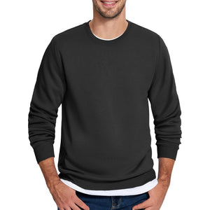 Men's Casual Crewneck Fleece Pullover Sweatshirts - google men long sleeve