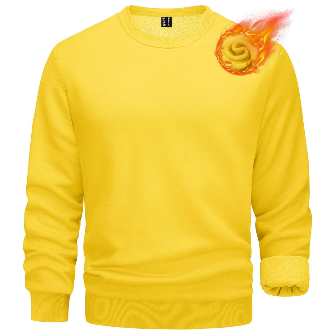Men's Casual Crewneck Fleece Pullover Sweatshirts - google men long sleeve
