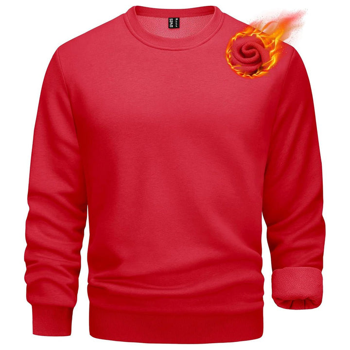 Men's Casual Crewneck Fleece Pullover Sweatshirts - L22M734