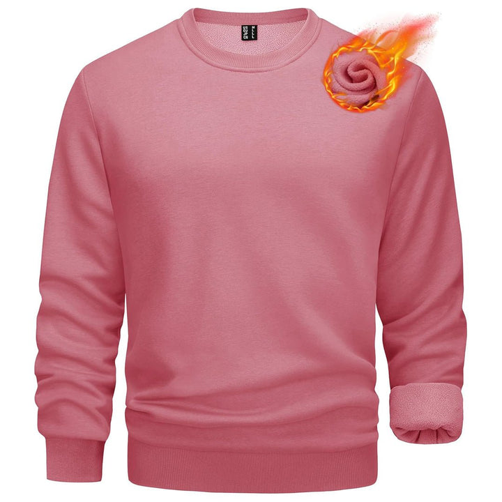 Men's Casual Crewneck Fleece Pullover Sweatshirts - L22M734