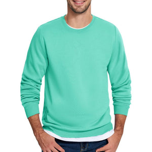 Men's Casual Crewneck Fleece Pullover Sweatshirts - google men long sleeve