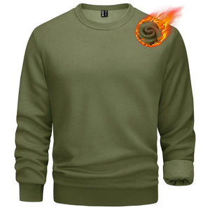 Men's Casual Crewneck Fleece Pullover Sweatshirts - google men long sleeve
