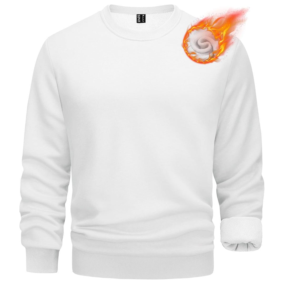 Men's Casual Crewneck Fleece Pullover Sweatshirts - google men long sleeve