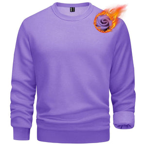 Men's Casual Crewneck Fleece Pullover Sweatshirts - google men long sleeve