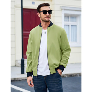 Men's Casual Lightweight Bomber Jacket - google_men_lightweight_jacket