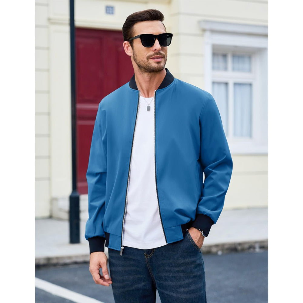 Men's Casual Lightweight Bomber Jacket